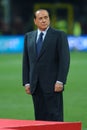 Milan President Silvio Berlusconi during the awards ceremony